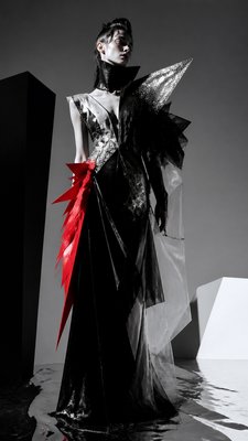 full-length portrait of an elegant figure