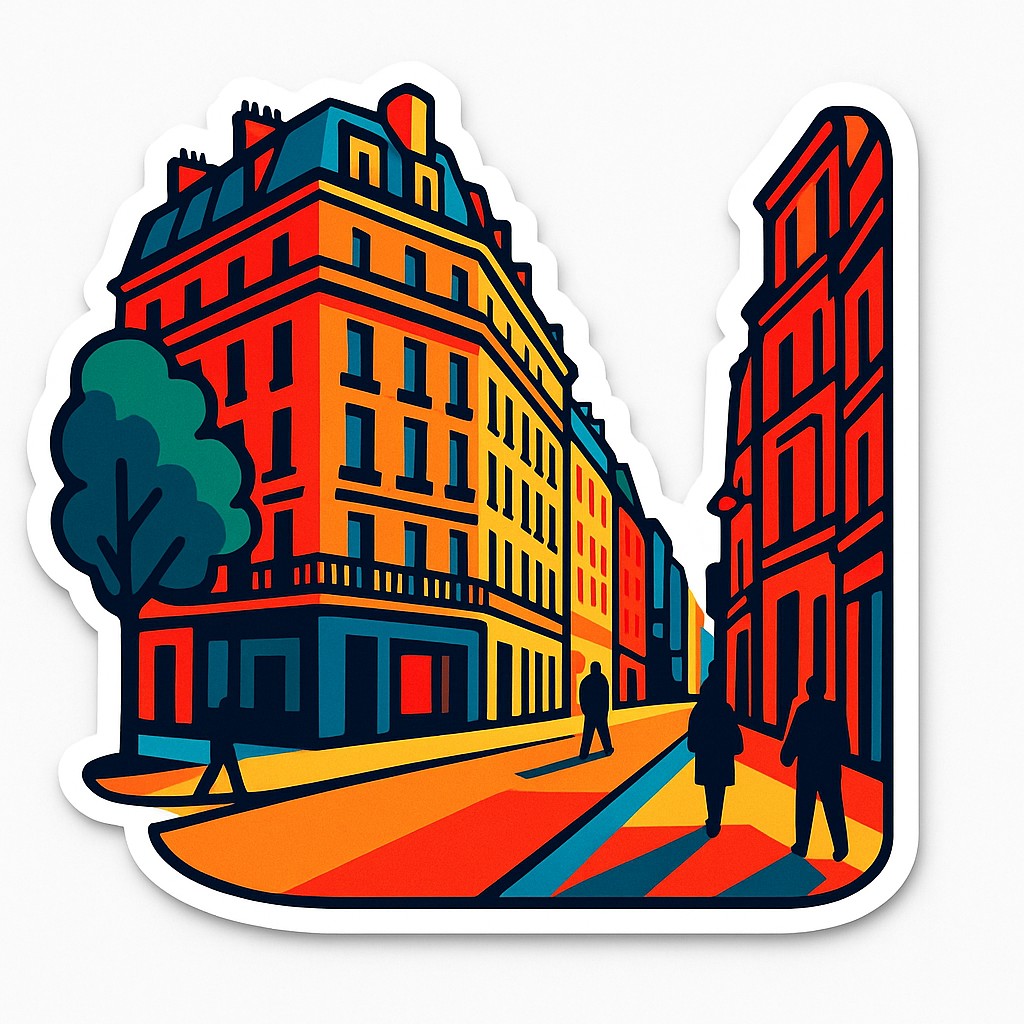 Die-Cut Sticker Design Style Transfer Example