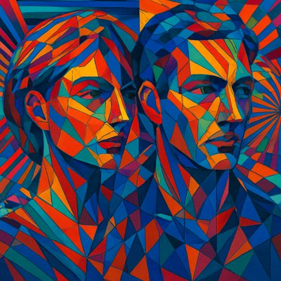 portrait of two people together