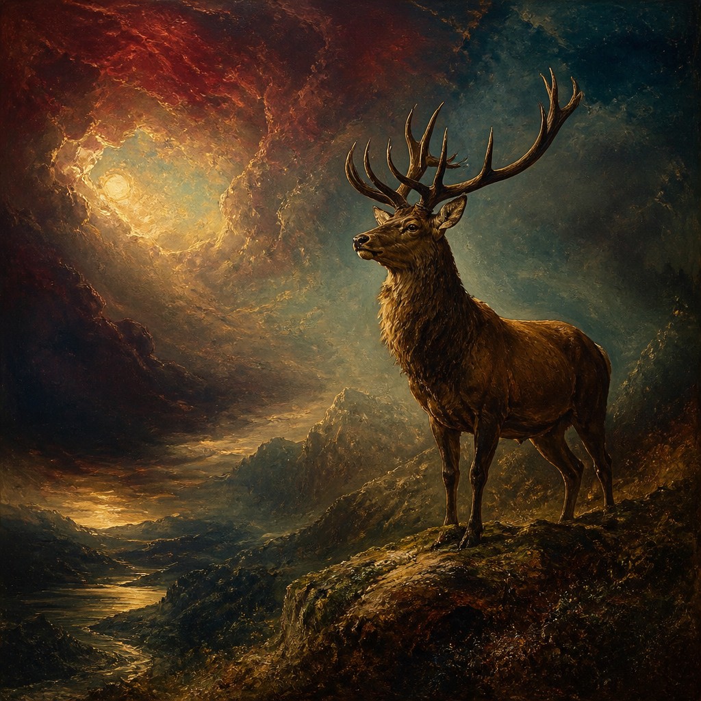 animal standing in natural pose
