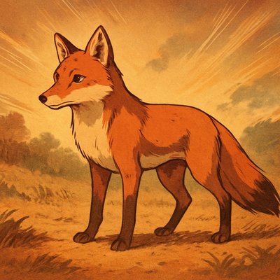 animal standing in natural pose