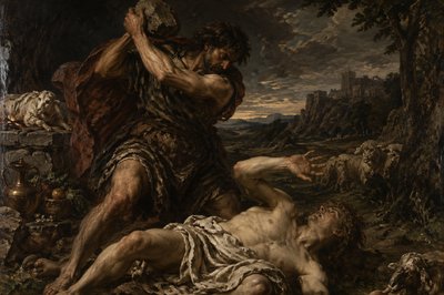 Albrecht Durer drawing Cain killing Abel