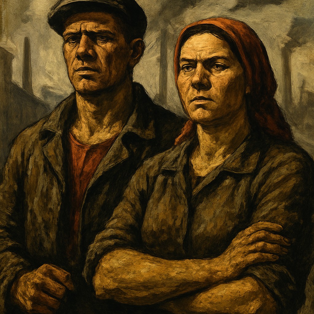 portrait of two people together