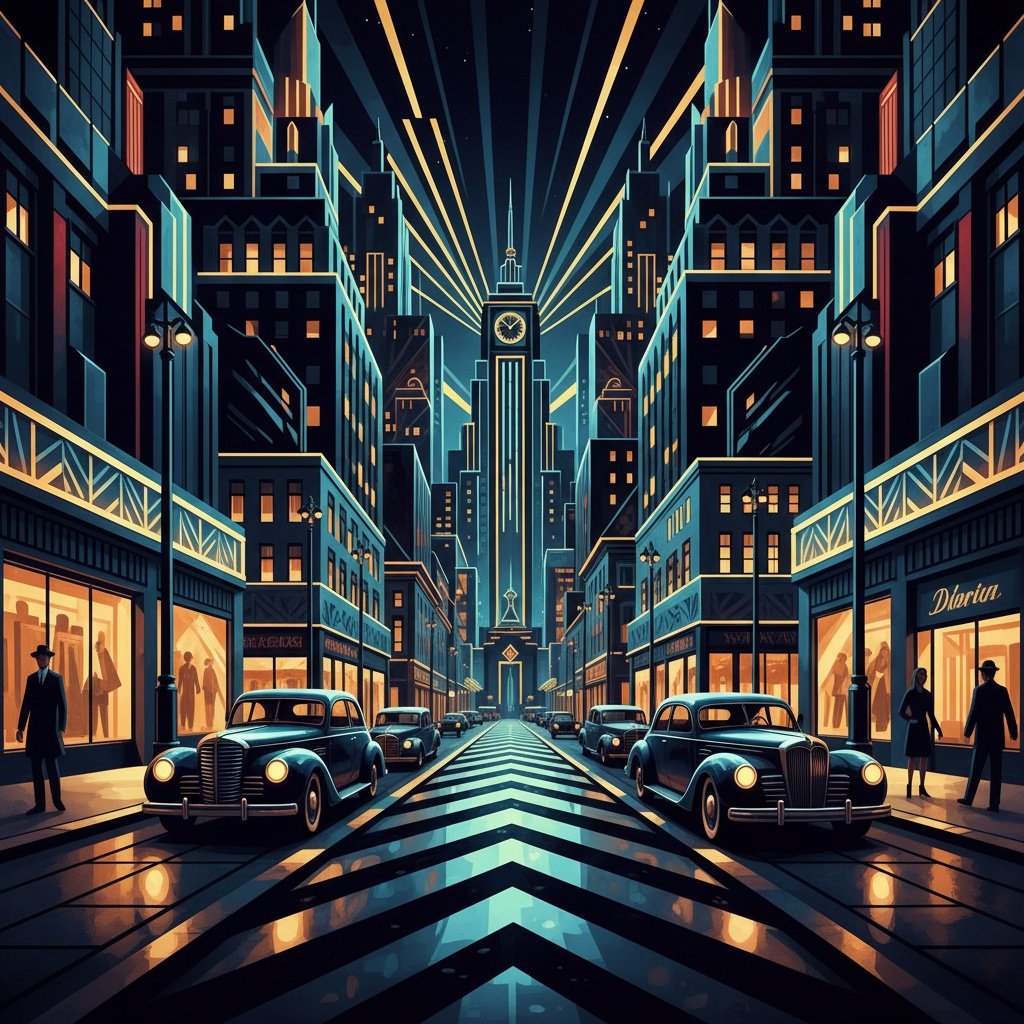 urban street with city activity