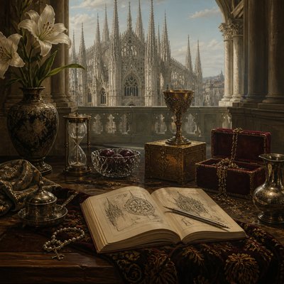 still life with everyday objects — Milan Art Style