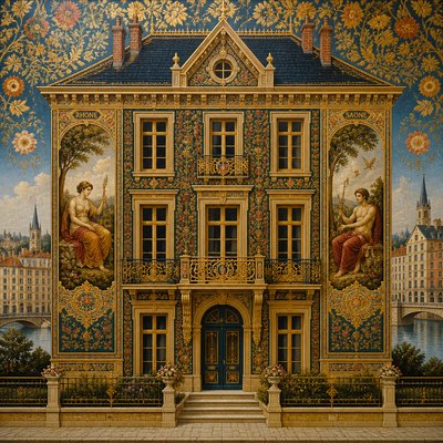 house with front view — Lyon Art Style