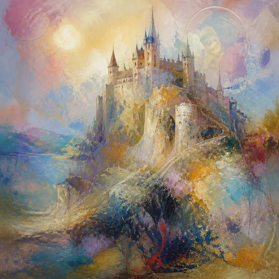 majestic castle on a hilltop