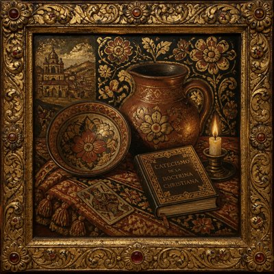 still life with everyday objects — Cusco Art Style