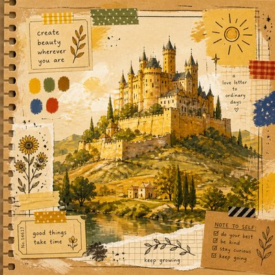 majestic castle on a hilltop