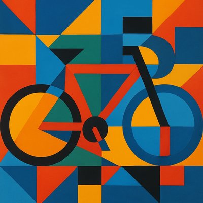 bicyle resting against a wall