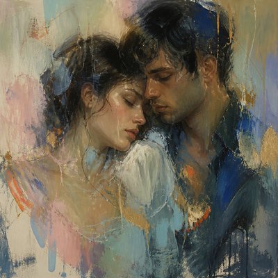 portrait of two people together