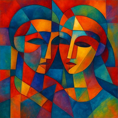 portrait of two people together