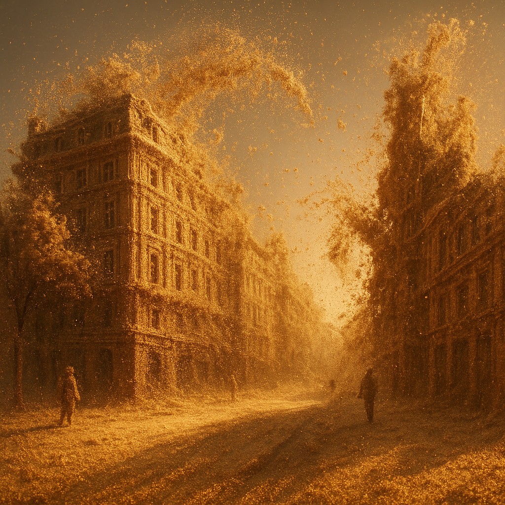 Kinetic Sand Sculpture Style Transfer Example