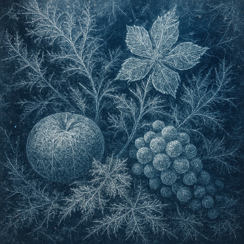 still life arrangement of fruits and flowers