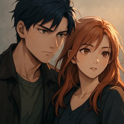portrait of two people together