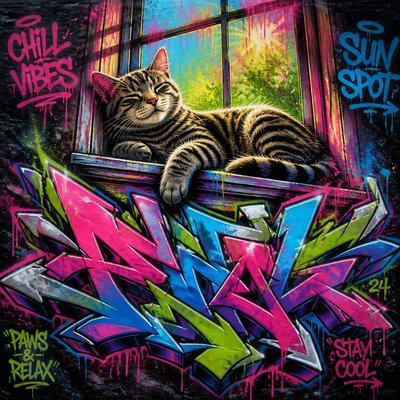 a cat lounging in a sunlit window