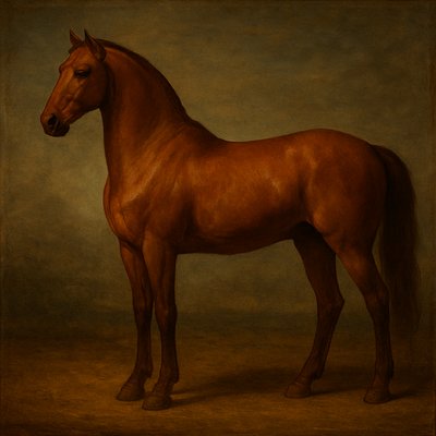 animal standing in natural pose