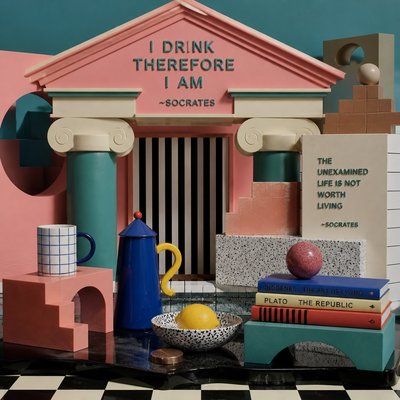 still life with everyday objects