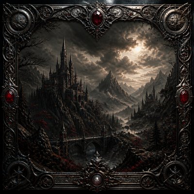 wide landscape with natural scenery — Gothic Jewelry Design