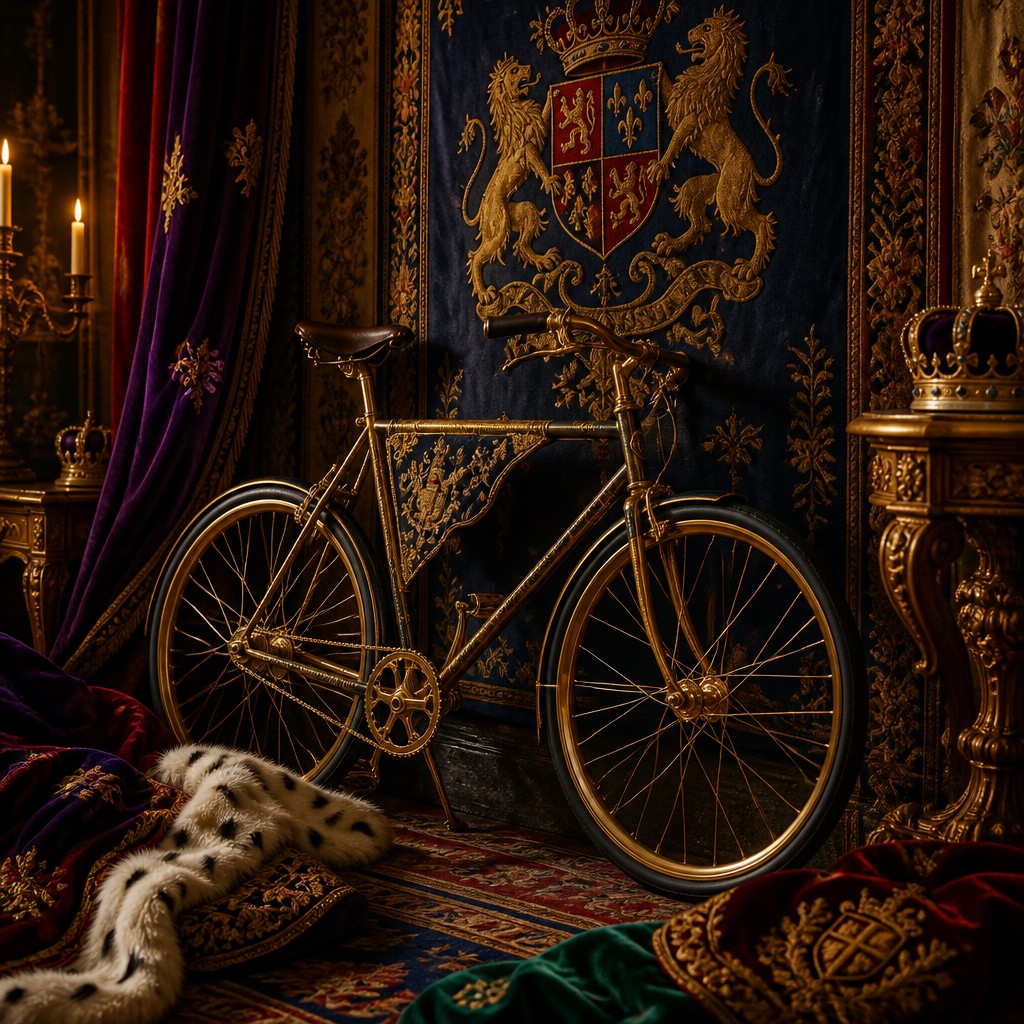 bicyle resting against a wall — Royalcore Aesthetic