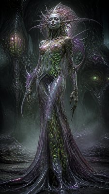 full-length portrait of an elegant figure
