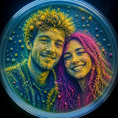 portrait of two people together