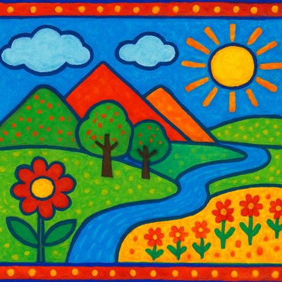 wide landscape with natural scenery