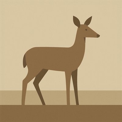 animal standing in natural pose