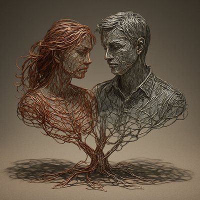 portrait of two people together
