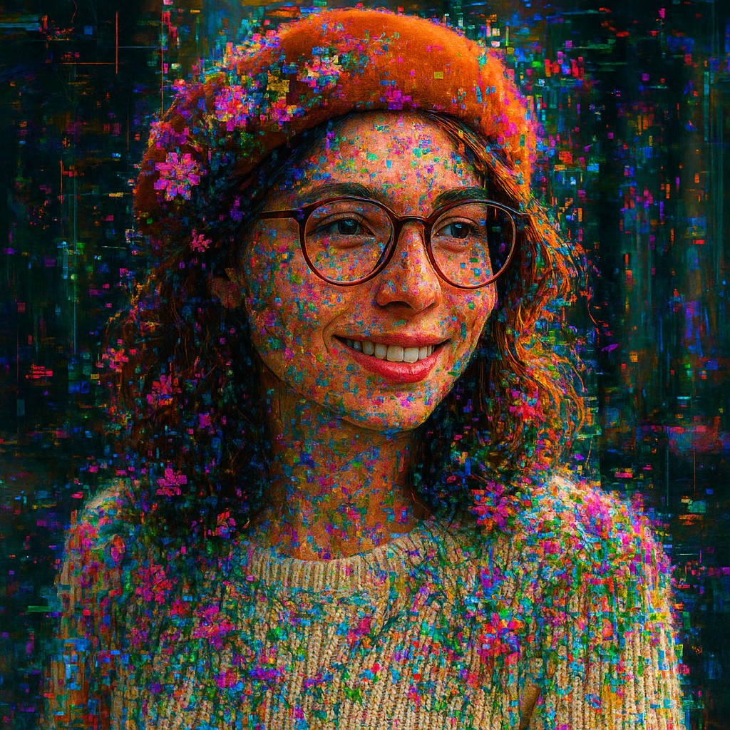 Glitch Garden Style Transfer Example