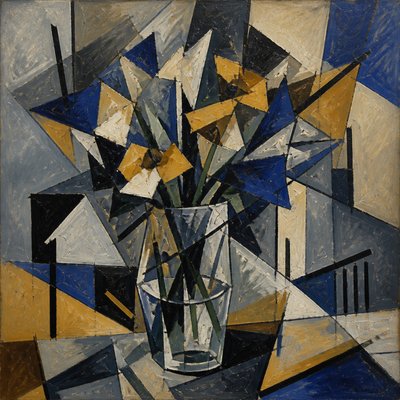 bouquet of flowers in a glass vase