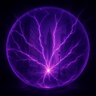 Plasma Globe Portraiture Style Transfer Example