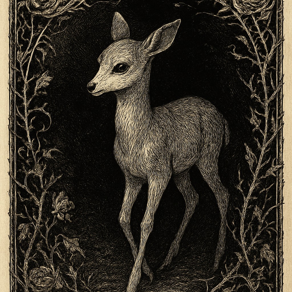 animal standing in natural pose