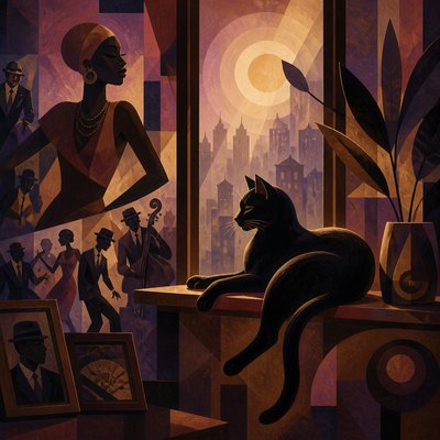 a cat lounging in a sunlit window