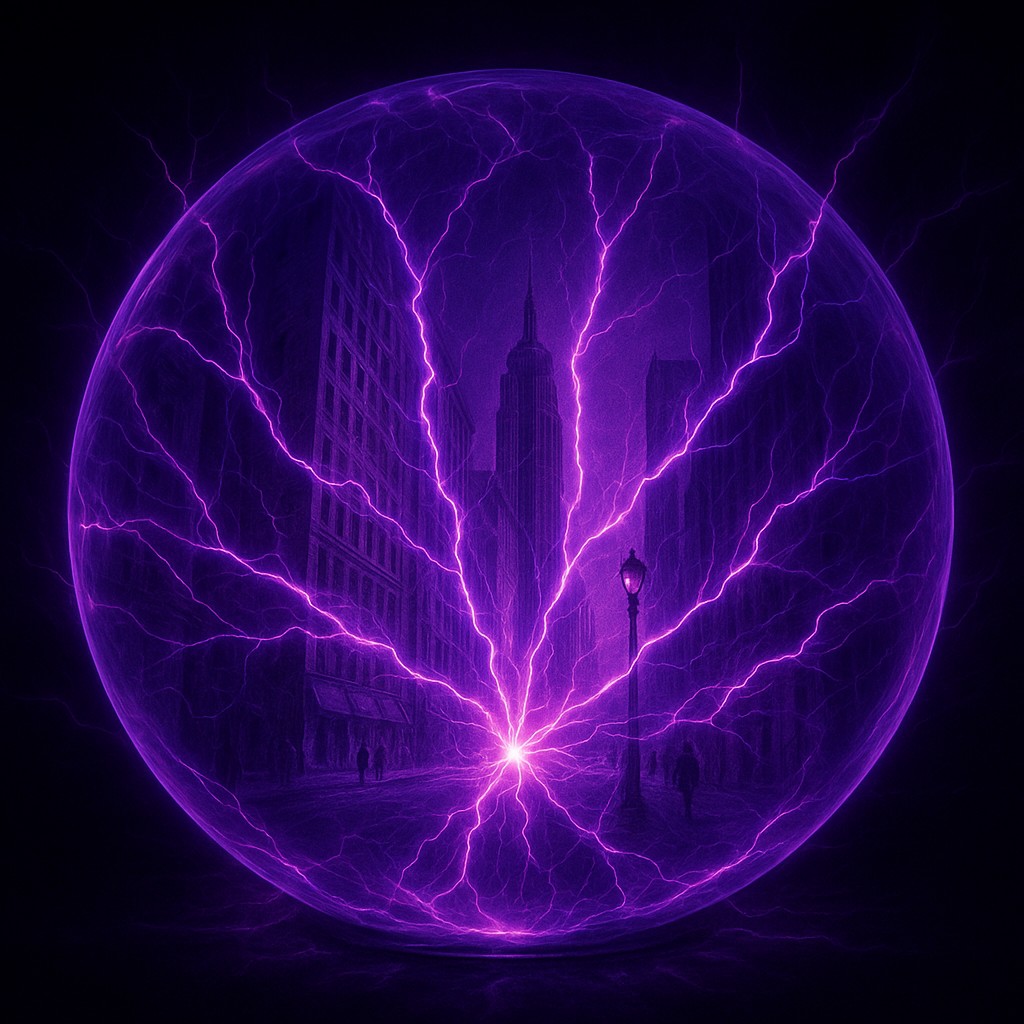 Plasma Globe Portraiture Style Transfer Example