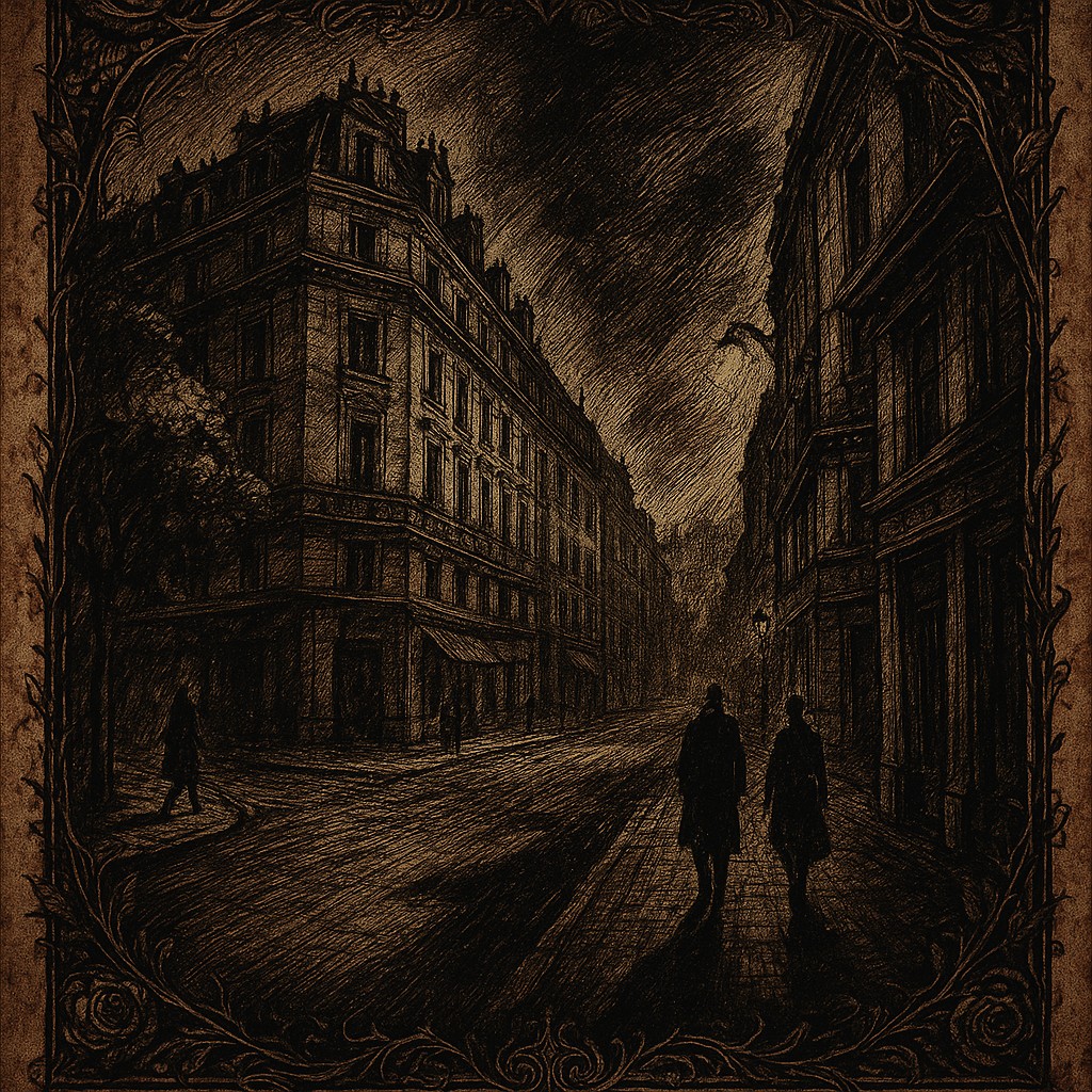 Dark Academia Manga Illustration Style Transfer Example