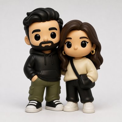 portrait of two people together