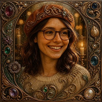 Vintage Jewelry Design Style Transfer Example