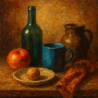 still life with everyday objects