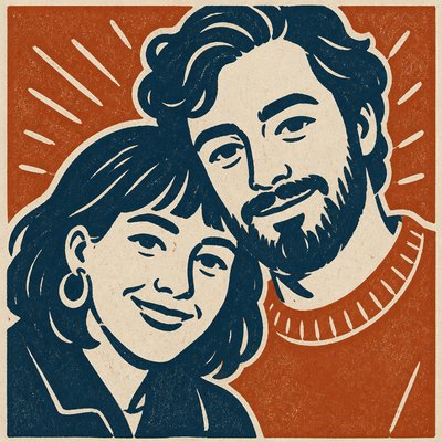 portrait of two people together