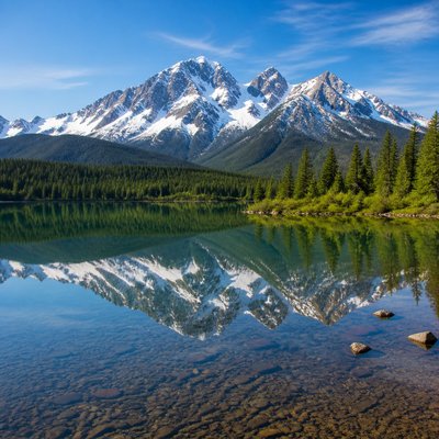 wide landscape with natural scenery — Photorealistic Still Life Art Style