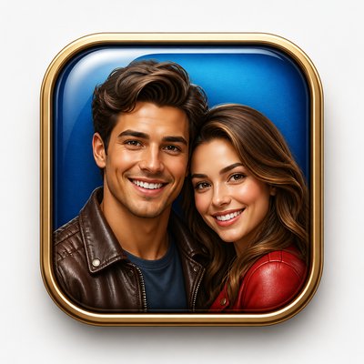 portrait of two people together