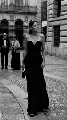 full-length portrait of an elegant figure