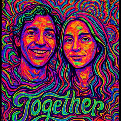 portrait of two people together