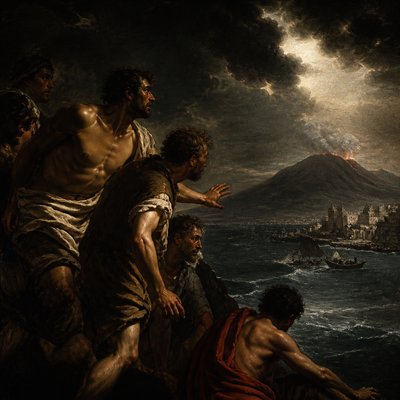 wide landscape with natural scenery — Neapolitan Baroque Art Style