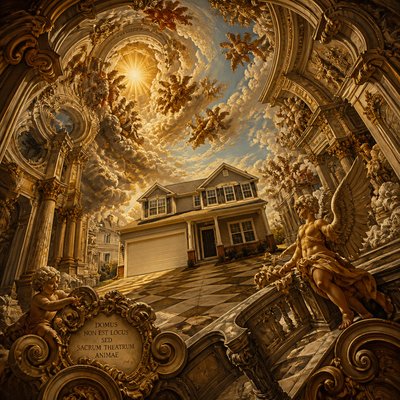 Illusionistic Architecture Baroque Art Style Style Transfer Example