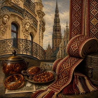 still life with everyday objects — Latvian Art Style
