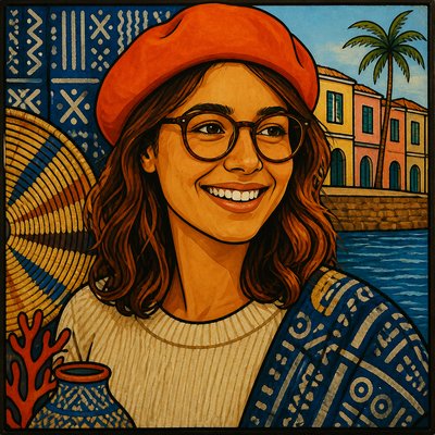 Senegalese Art Style Style Transfer Example