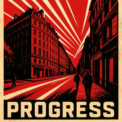 Propaganda Poster Design Style Transfer Example