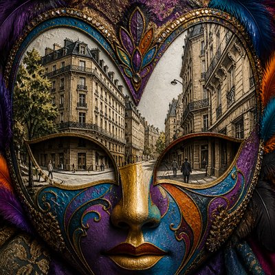 Mask Art Style Style Transfer Example